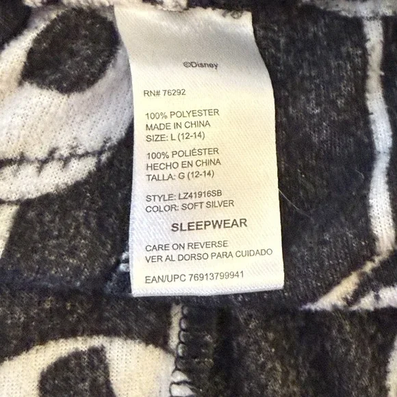Disney's The Nightmare Before Christmas Jack Skellington Pajama Lounge Pants LG - Picture 3 of 8